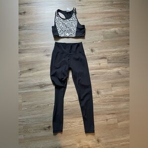 Adidas Black Women's Leggings + Sports Bra Set - NWOT